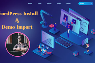 make you an website within 1 hour by importing demo content