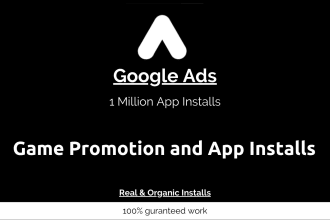 help you getting organic app installs or game promotion