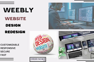 design weebly website design, redesign or custom weebly website