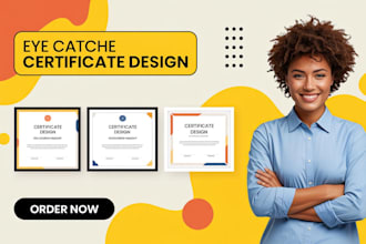 design certificate, award certificate or gift certificate