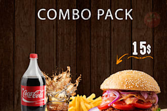 design creative food product poster