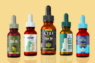 do cbd, cannabis, weed, and supplement label design