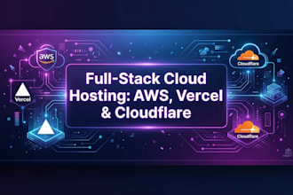 deploy your cloud hosting on AWS, vercel, and cloudflare
