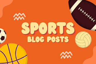 a blog article about any sports team