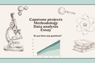 assist in capstone research, qualitative and proposal projects