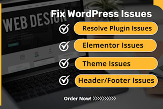 fix wordpress and elementor errors, wordpress slow issues