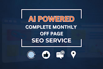 do ai powered off site SEO monthly