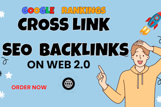 do web 2 0 SEO cross link backlinks manual service