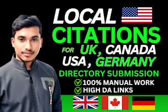 do 200 local citations and directory submissions for local SEO