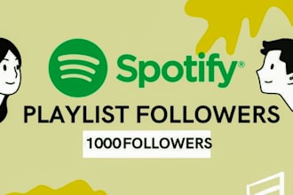 organic spotify marketing to increase 1000 real followers