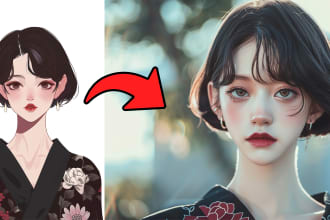 turn your cartoon artwork into realistic picture using ai