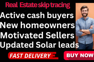 do fresh new homeowners motivated seller cash buyer solar leads skip trace list