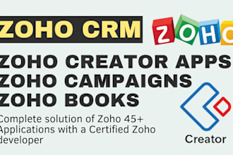do zoho CRM, zoho books, also do zoho creator complex tasks