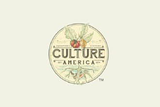 design timeless classic hand drawn retro vintage logo