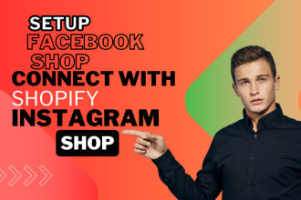 create instagram and facebook shop integrate with website