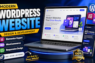 build a responsive business website with wordpress and ai