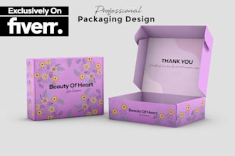 do mailer box design, subscription box and amazon packaging product design