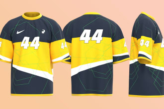 create a custom design sportswear and tshirt