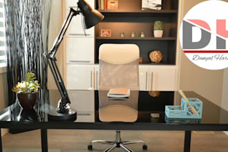 create a professional office and zoom virtual background