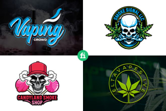make a premium cannabis, hemp, marijuana, and vape logo design