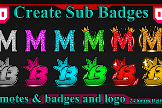 make twitch emotes, twitch badges and twitch sub badges