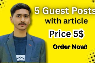 provide high quality  guest posting backlinks