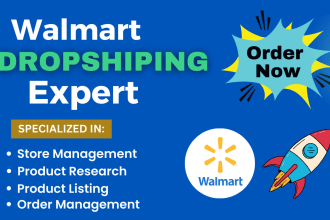 be your store manager for walmart dropshipping expert and wfs