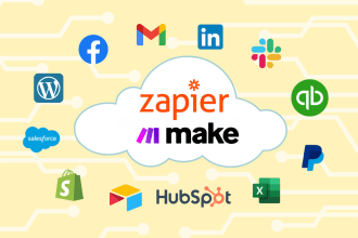 automate your tasks, integrate API, fix your scenarios with zapier and make com