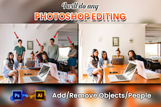 add or remove object, remove people, do photoshop editing