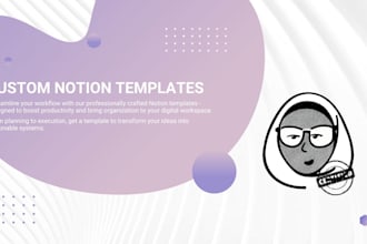 create a fully personalized notion template for you