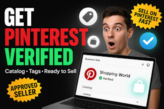 setup your pinterest catalog, tag and merchant verified