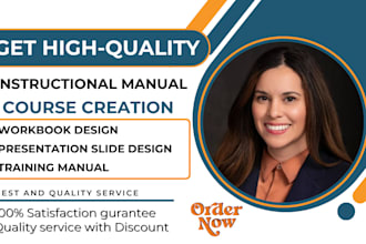 create instructional training manual online course workbook powerpoint slides