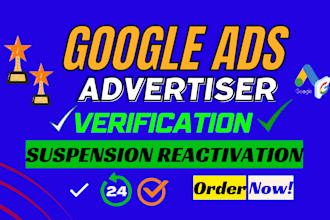 verify, reactive, fix suspended google ads adwords advertisement verification