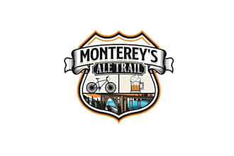 company connecting brewery logo design