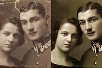 premium restoration of old and damaged photos
