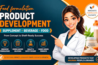 do food formulation, beverage, vitamin and product development