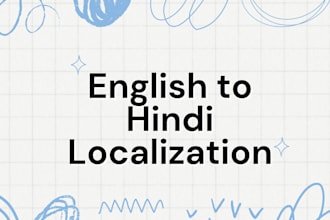 localize english to hindi and localize hindi to english of website,article,book