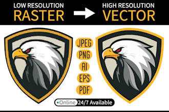 make image to vector, vector tracing, logo images