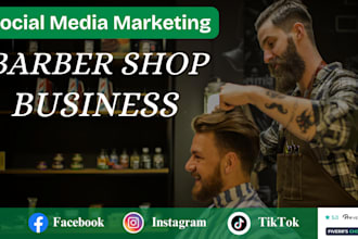 do social media marketing to grow your local  barbershop