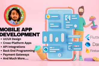 be your flutter app developer for ios android