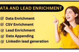 data enrichment lead enrichment and b2b linkedin lead generation and CSV enrich