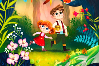 children story book illustration children story book illustration