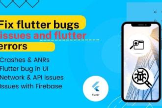 flutter app developer to  fix flutter bugs, issues, and flutter errors