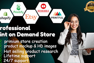 create a premium print on demand shopify store