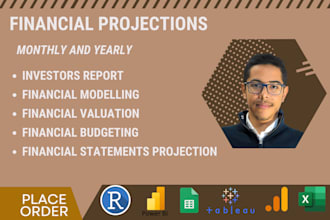 prepare financial projections, forecast and analysis
