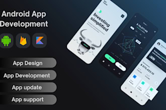 develop android app in java or kotlin