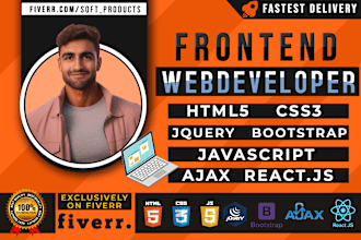 develop a responsive website for you as frontend web coder html,css,bootstrap