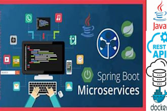 build java spring boot rest apis, microservices, and full stack apps