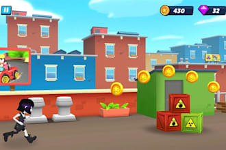 develop 3d endless runner game, 3d multiplayer runner game for you in unity