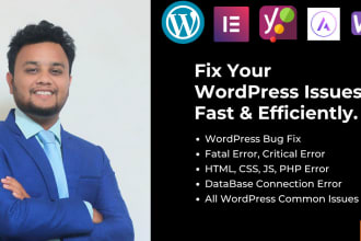 fix wordpress bugs, critical errors, database errors